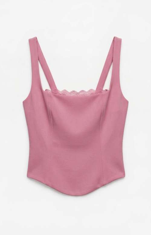 STRETCH COTTON CROP TOP