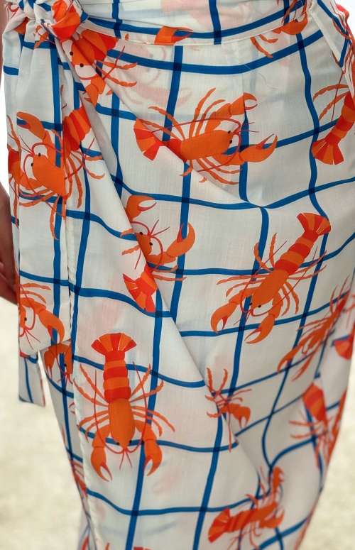 PAREO WITH PRINT | LOBSTER