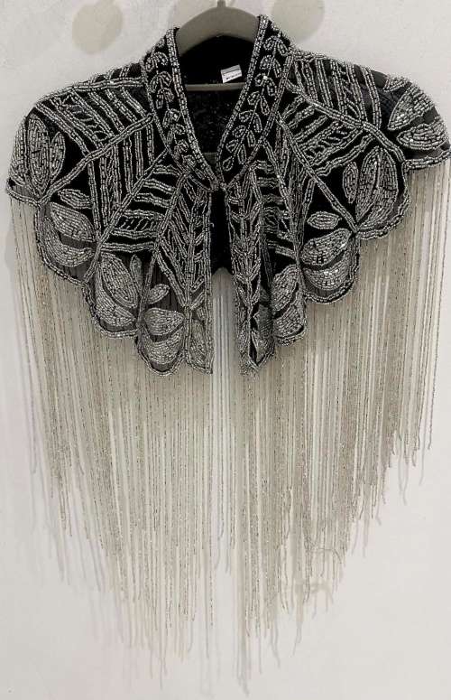 BEADED CHOKER CAPE