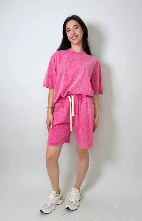 CO-ORD RHINESTONE | T-SHIRT & BERMUDA