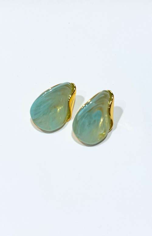 SWIRL TEARDROP EARRINGS