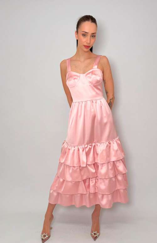 SATIN MAXI DRESS