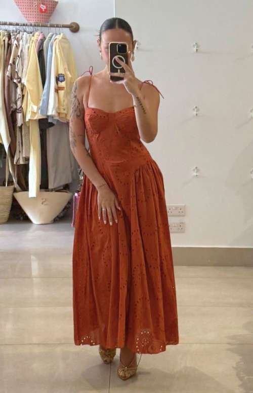 BRODERIE CORSET DRESS