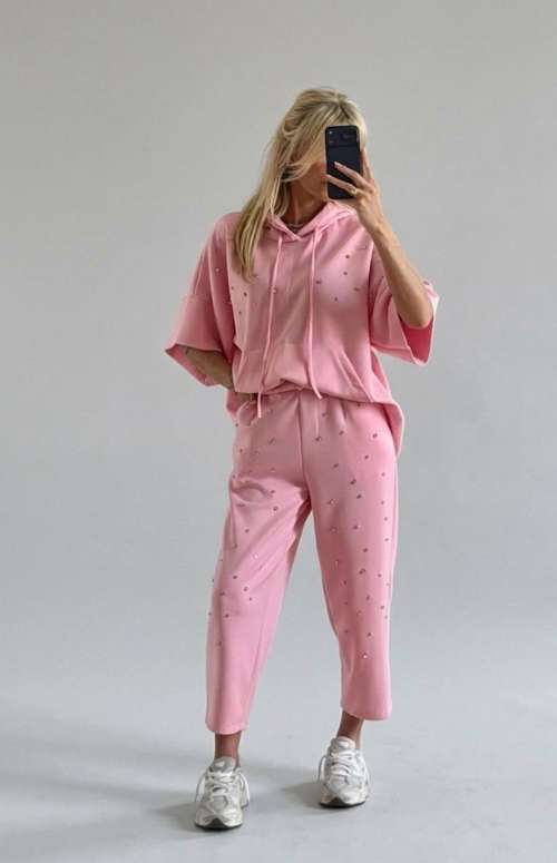 CO-ORD CRYSTAL EMBELLISHED TRACKSUIT