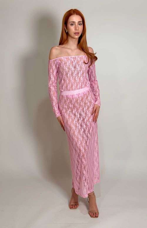 TOP OFF THE SHOULDER PINK