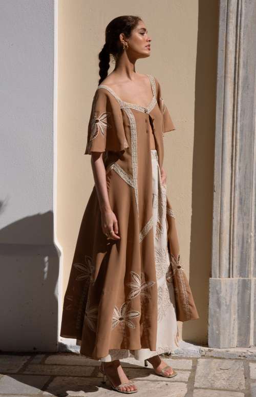 STREAM TUNIC | EMBROIDERED CUT-OUT LACE EMBELLISHED
