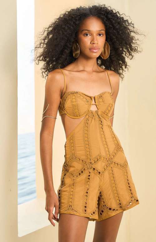 PLAYSUIT WITH CUT OUTS