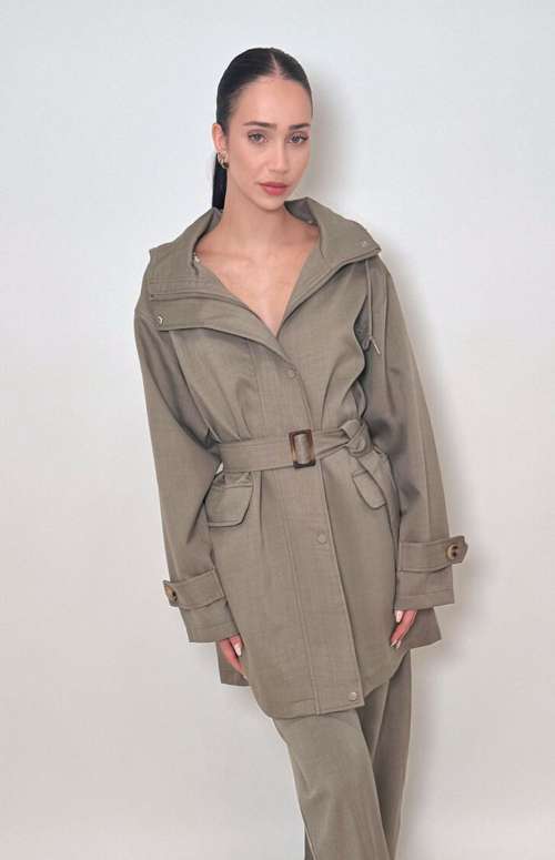 OVERSIZED HOODED JACKET