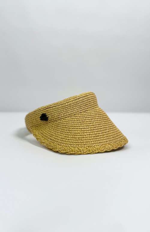 HANDMADE STRAW VISOR