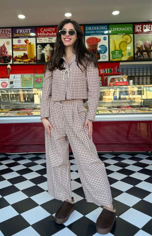 CO-ORD | PINK BROWN VICHY