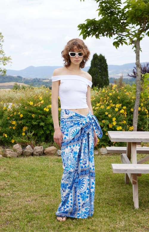 PAREO IN ANANGALLO COTTON WITH PRINT