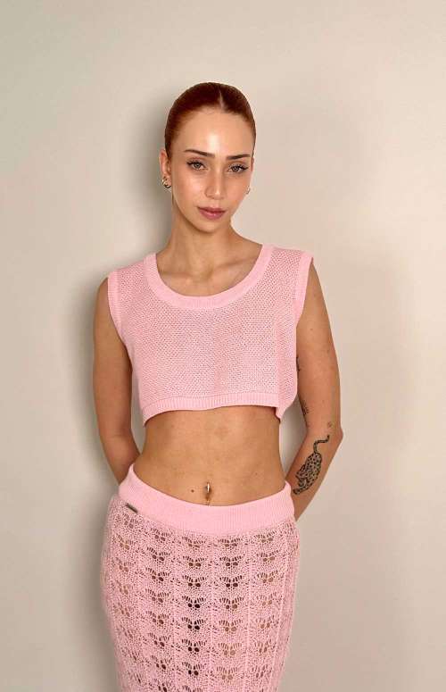 CROP TOP PIKE | PINK