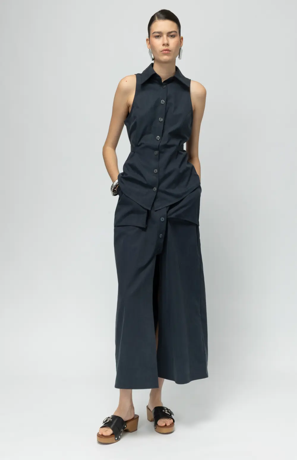 BUENOS AIRES NAVY BLUE SKIRT