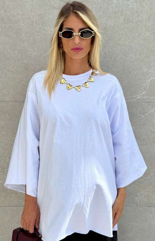 T-SHIRT WITH 3/4 SLEEVE