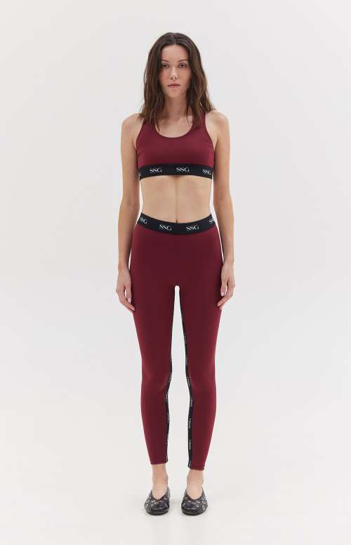 MIHA LEGGINGS | BURGUNDY