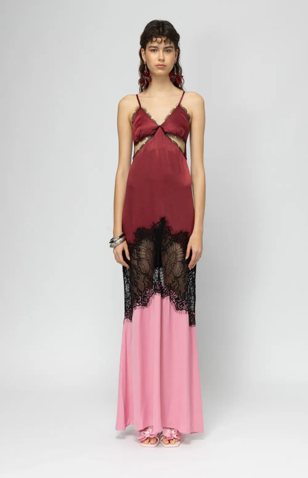 SAVAI BORDEAUX DRESS