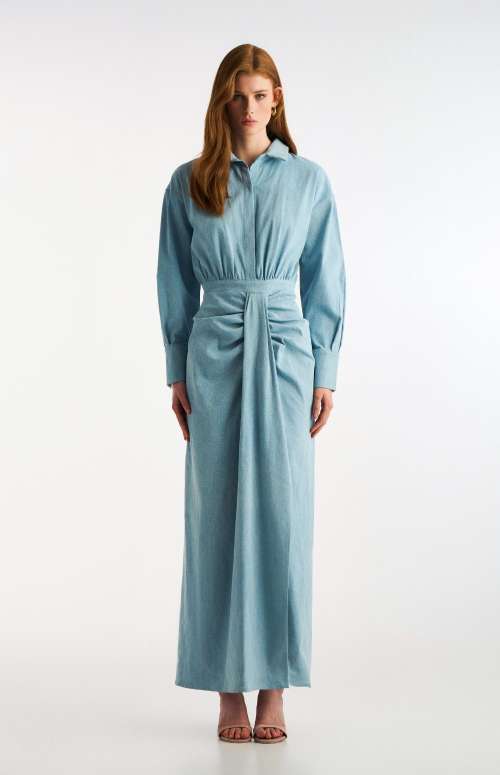 DENIM MAXI DRESS