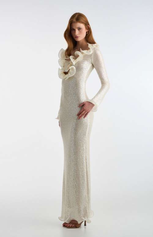 BRIDAL SEQUIN MAXI DRESS