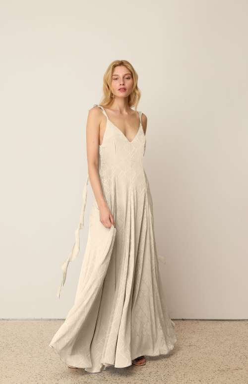 FLARED LONG DRESS