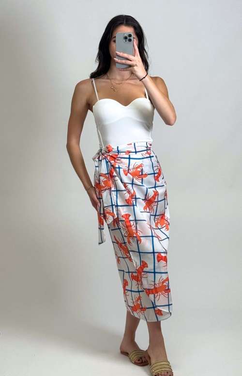 PAREO WITH PRINT | LOBSTER