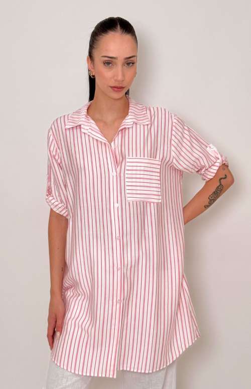 STRIPED SHIRT | PINK