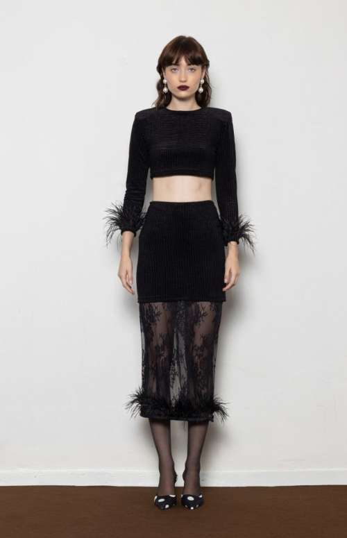 CO-ORD LACEY TOP & LACEY SKIRT