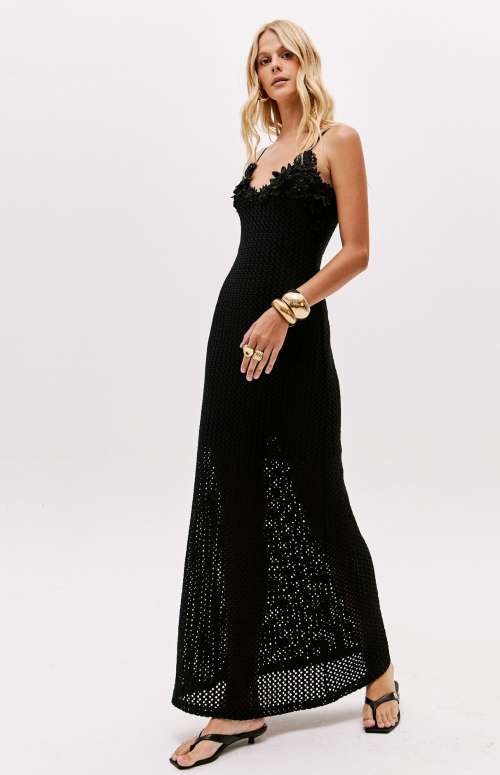 KNIT DRESS WITH APPLIQUE