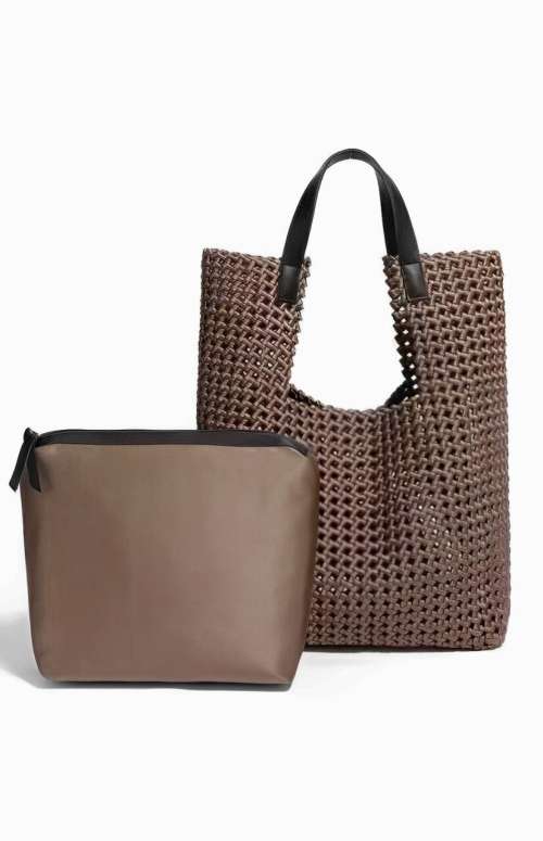 LARGE WOVEN HANDBAG