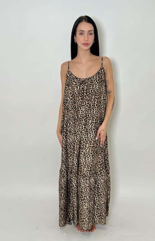 ANIMAL PRINT MAXI DRESS