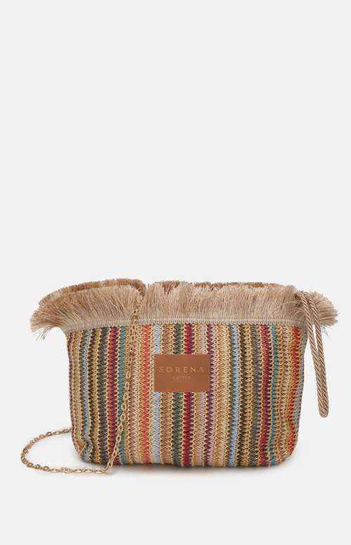 SAMIOPOULA STRAW CLUTCH