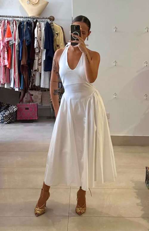 HALTER-NECK DRESS