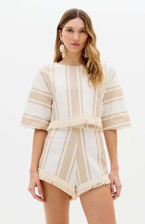 CO-ORD WITH FRINGE |  TOP & SHORTS