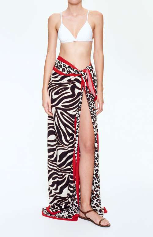 PAREO WITH ZEBRA PRINT