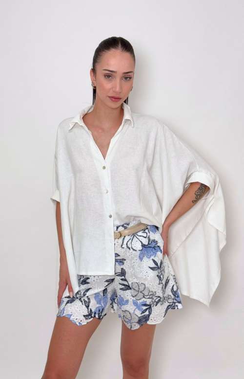 LINEN OVERSIZED SHIRT