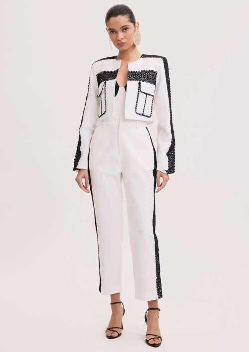 CO-ORD TAILORED WITH LACE | JACKET & PANTS