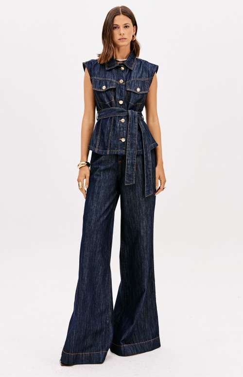 HIGH WAIST WIDE LEG JEANS