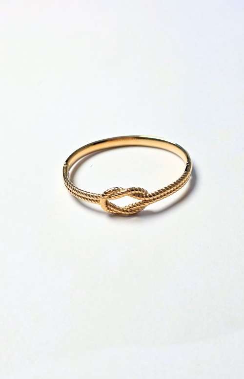 GOLD ROPE KNOT BANGLE