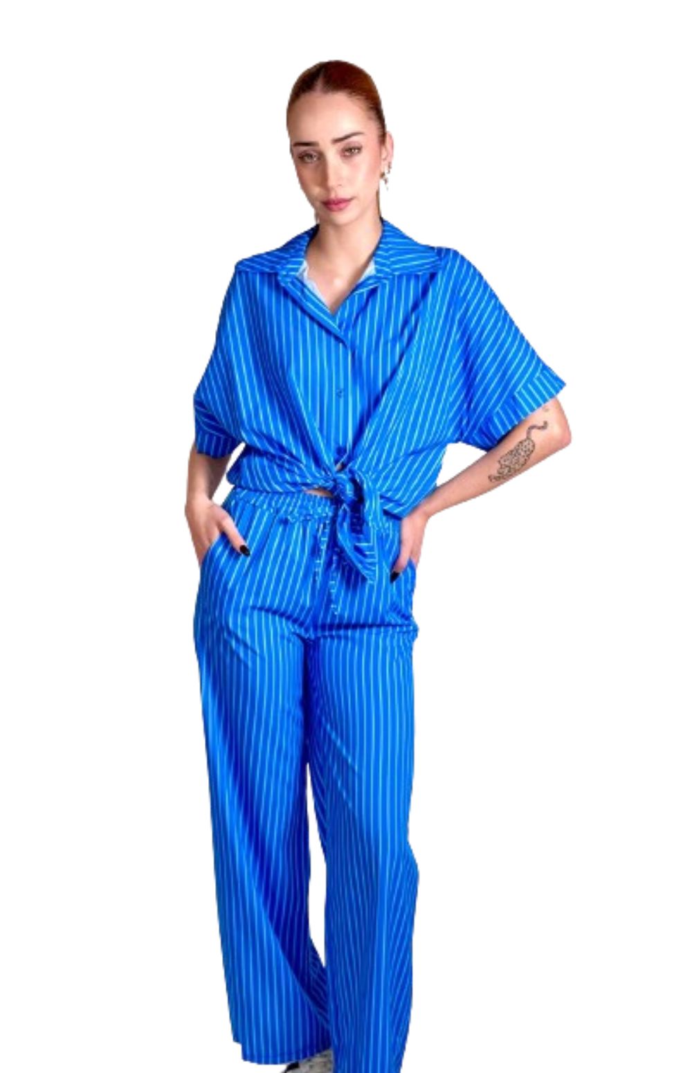 Striped Flamingo Co-ord Set