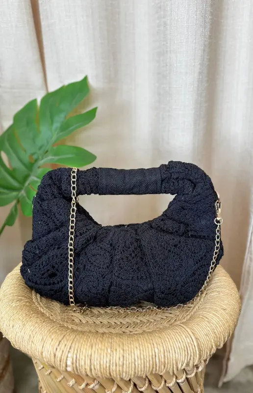 CROCHET LOOK BOHO HANDBAG