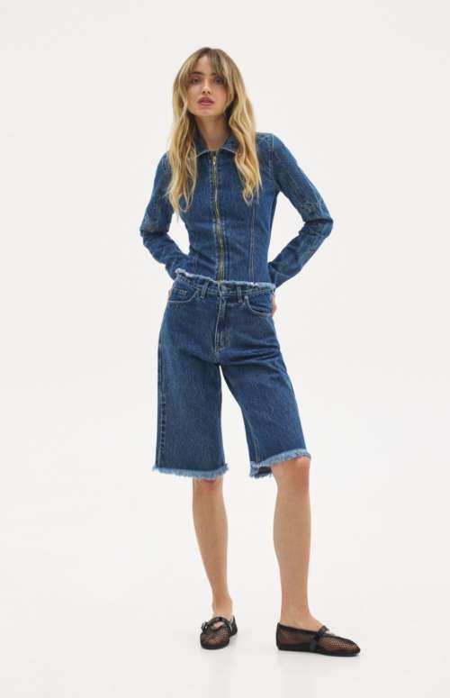 BELLA DENIM BERMUDA | BLUE
