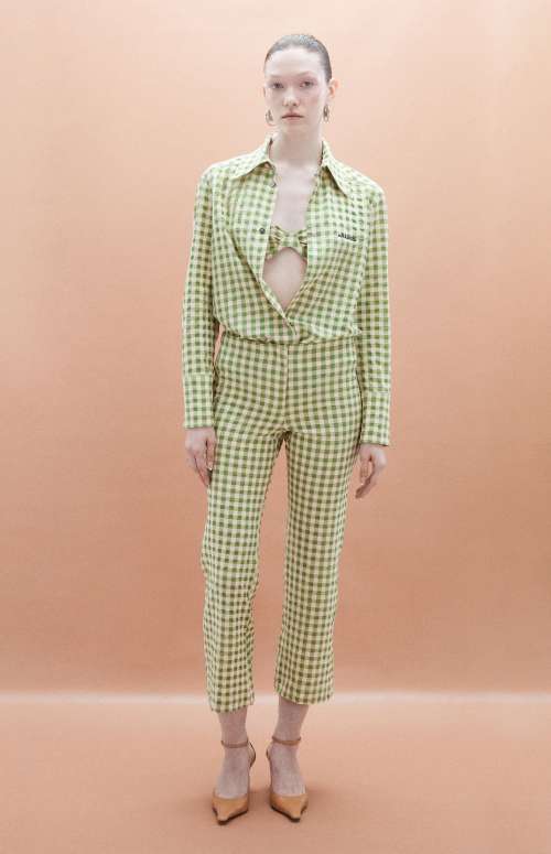 CO-ORD CHECK | FITTED SHIRT & CROP PANTS