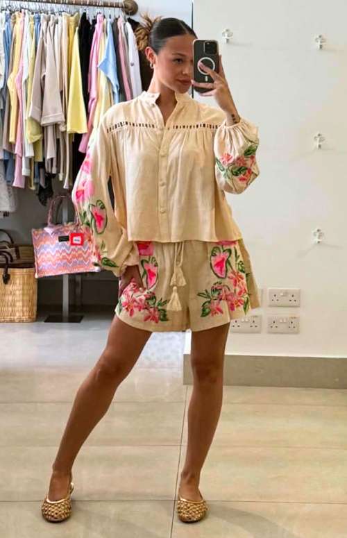 CO-ORD FLOWER DETAIL | SHIRT & SHORT