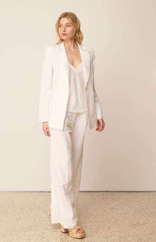 CO-ORD LINEN FRINGE | BLAZER & PANTS