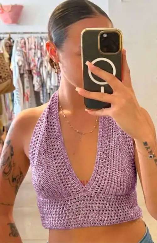 KNIT CROP TOP