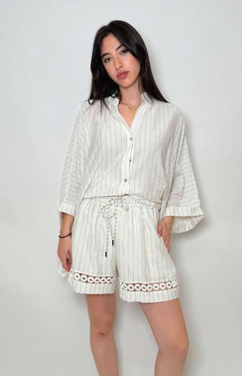 CO-ORD STRIPED | SHIRT & SHORTS