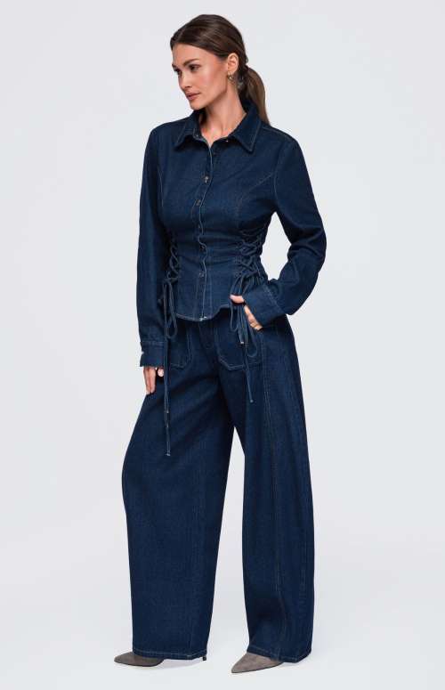 CO-ORD DENIM SHIRT & WIDE LEG PANTS