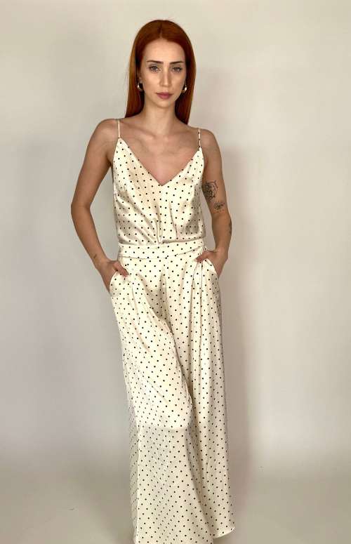 POLKA DOT SILKY TOP
