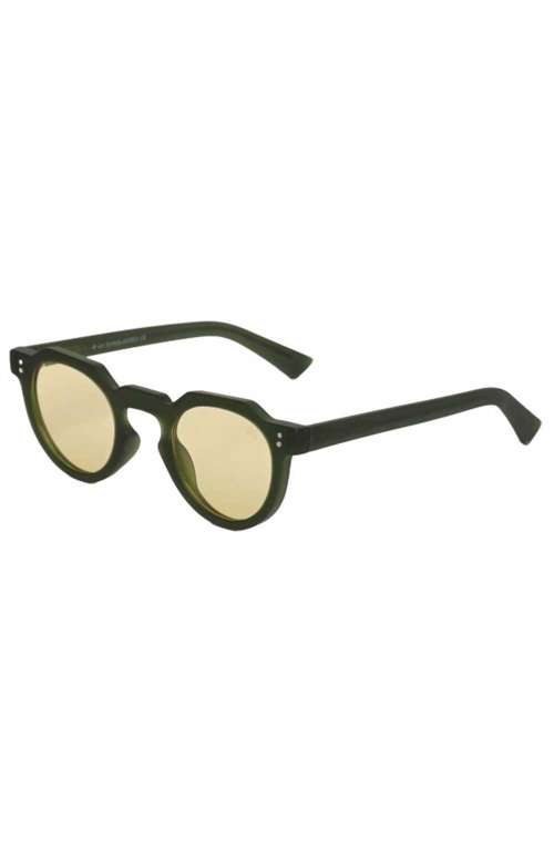 BILLIE SUNGLASSES MATT GREEN/LIGHT YELLOW