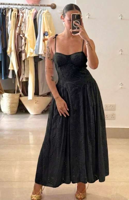 BRODERIE CORSET DRESS