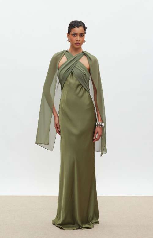 DANAI POLYMORPHIC DRESS | OLIVE